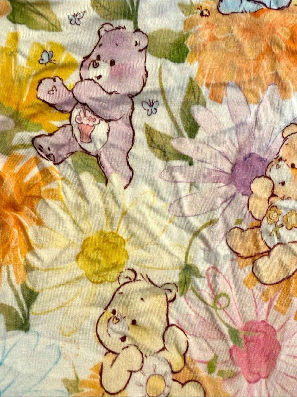 Care Bears x Birdie Bean Bamboo Twirl Bodysuit Dress 2T Floral
